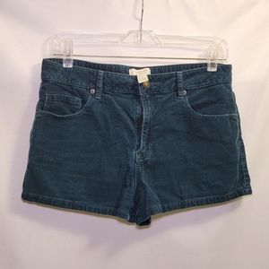 Forever 21, size 28, teal corduroy shorts(SOLD elsewhere)